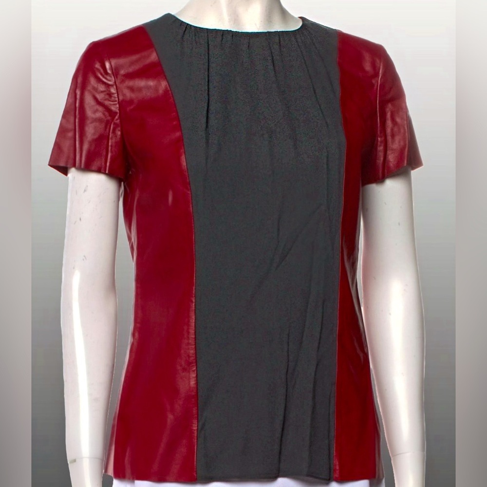 TOD’s | leather and silk blouse | new condition